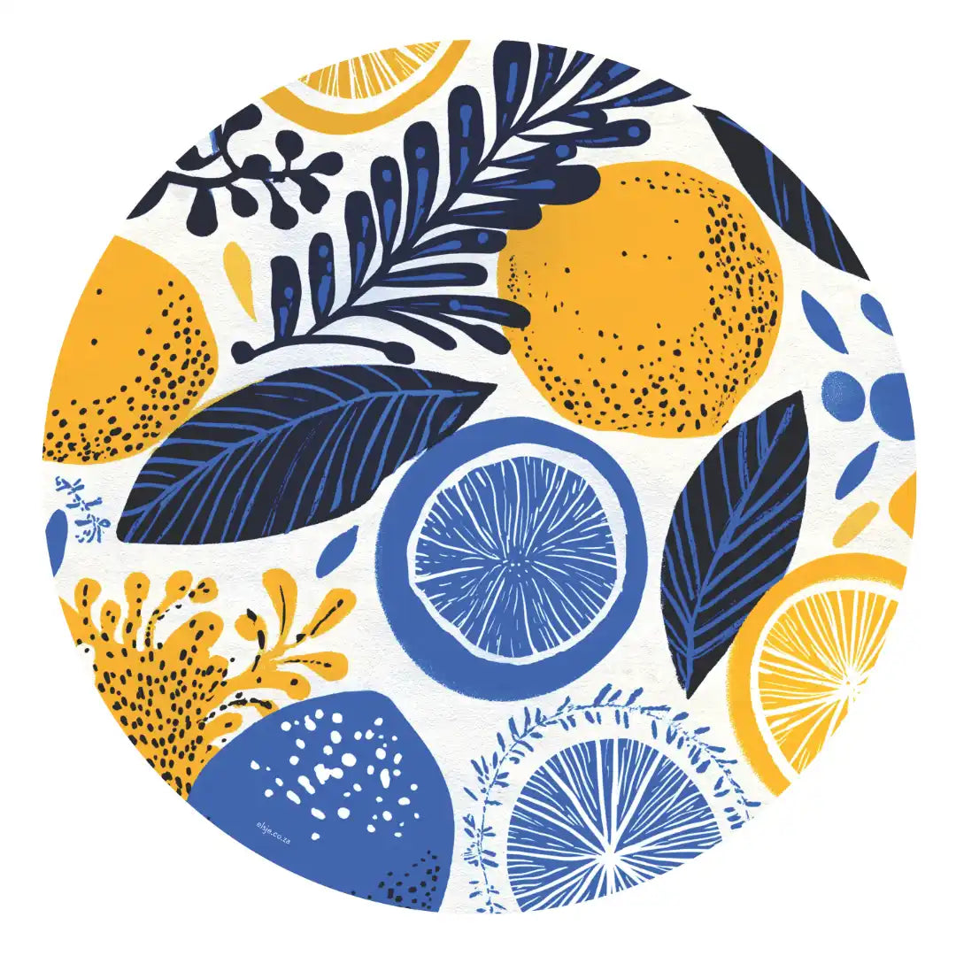 Placemat Round Squeeze The Day