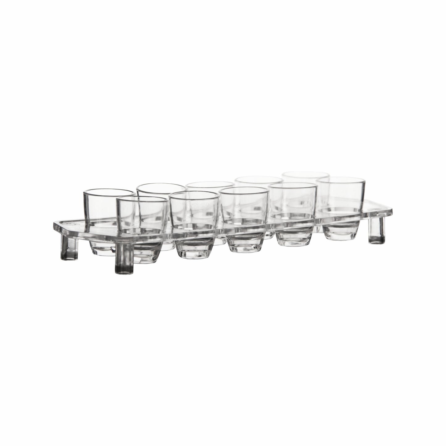 Bar Butler Shot Glasses on a Tray 25ml Set of 10