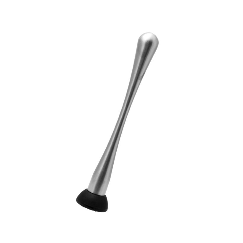 Bar Butler Muddler Stainless Steel with Black Head