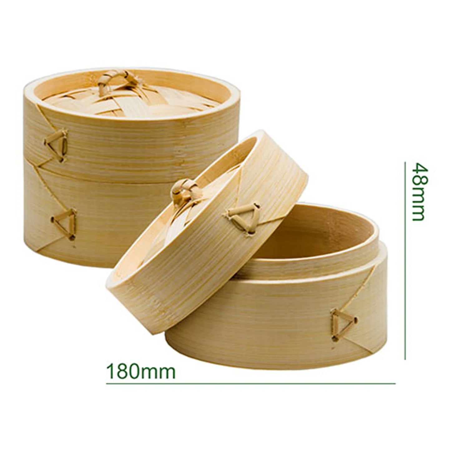 Oriental Steamer1 Tier with Bamboo Lid 180x84mm