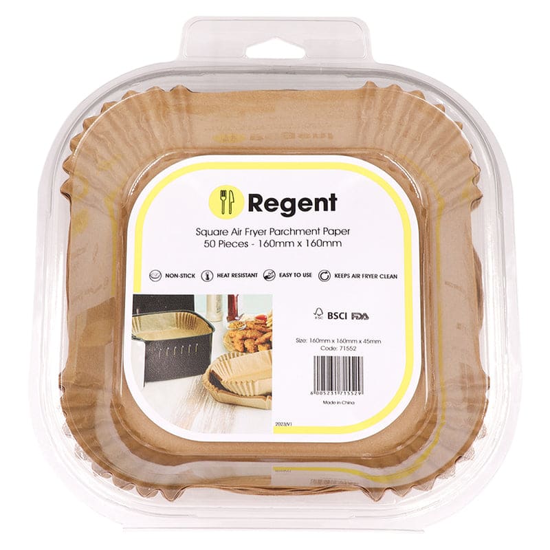 Air Fryer Square Parchment Paper 50Pc 160x160