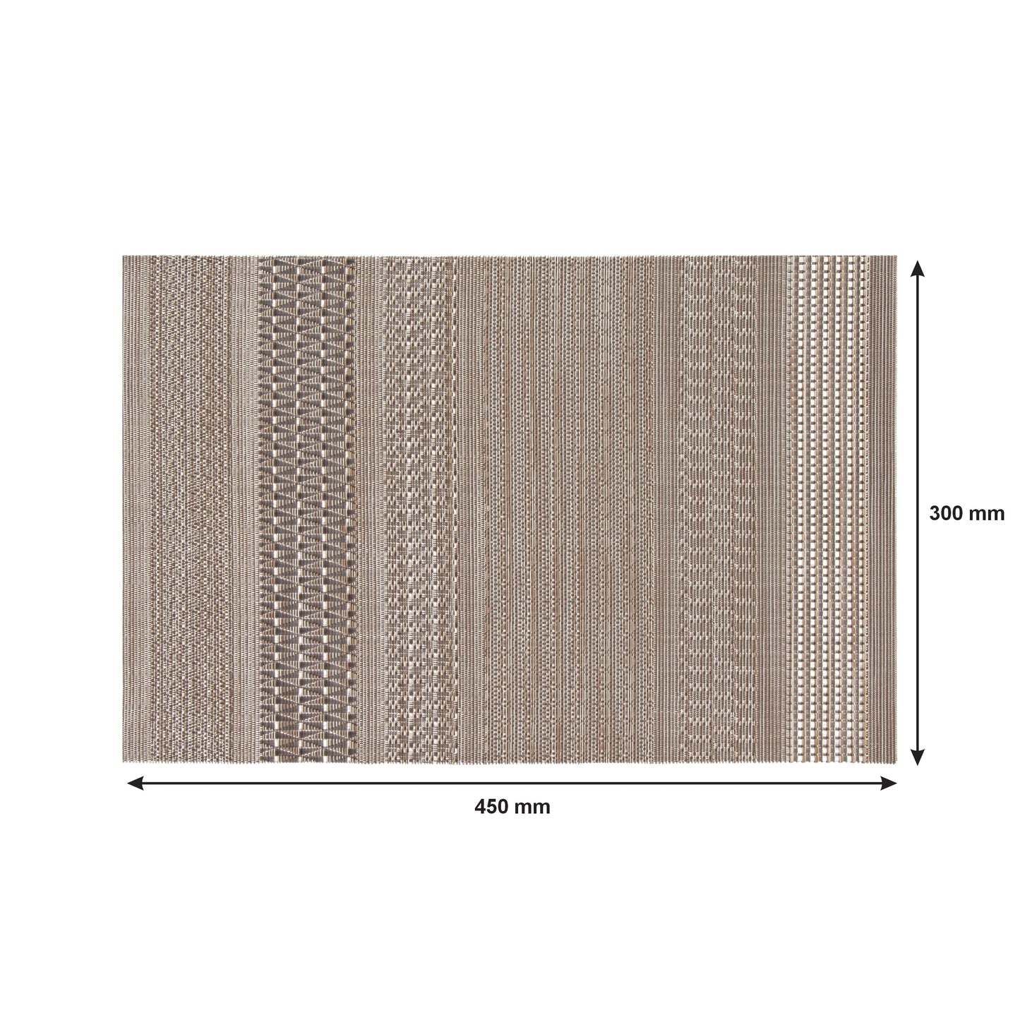 Place Mats Woven Desert Sand PVC 300x450mm