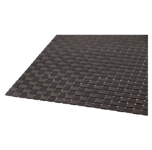 Placemat Woven Black PVC 300X450mm