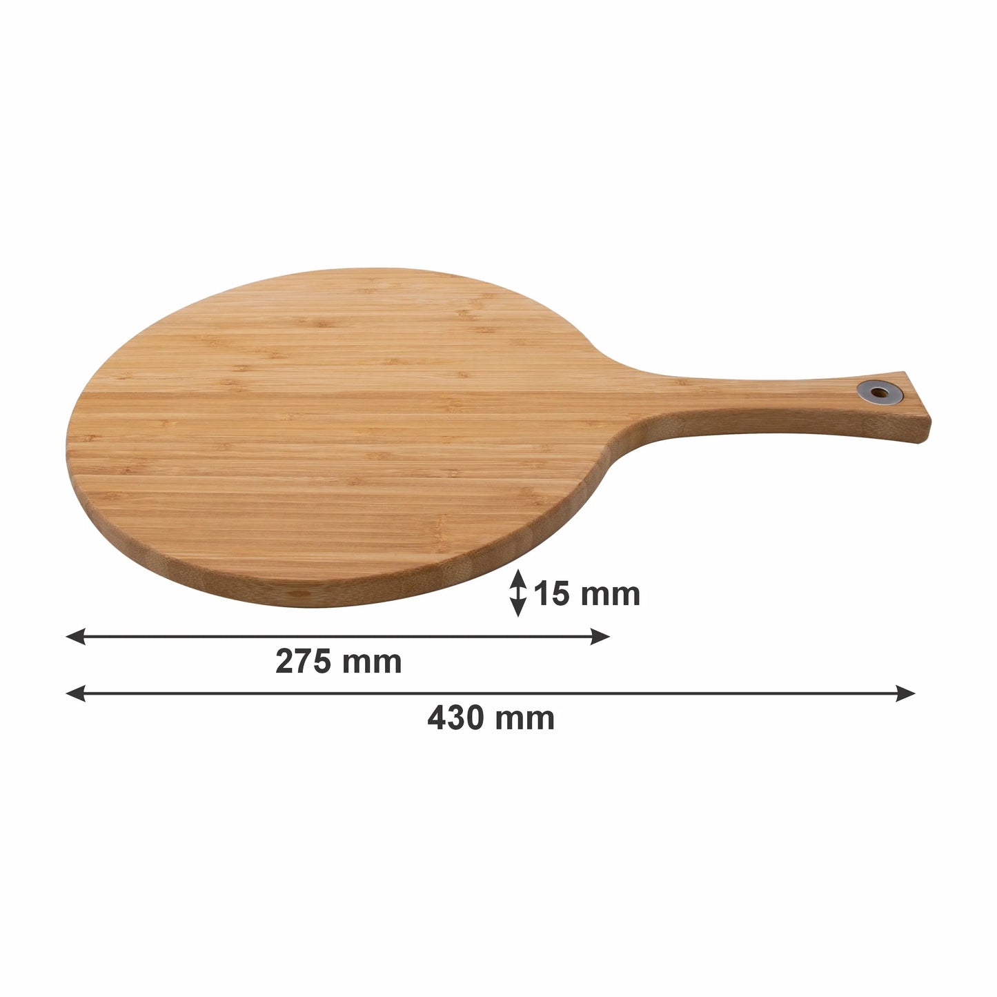 Bamboo Paddle Round Serving Board 43x28x1.6