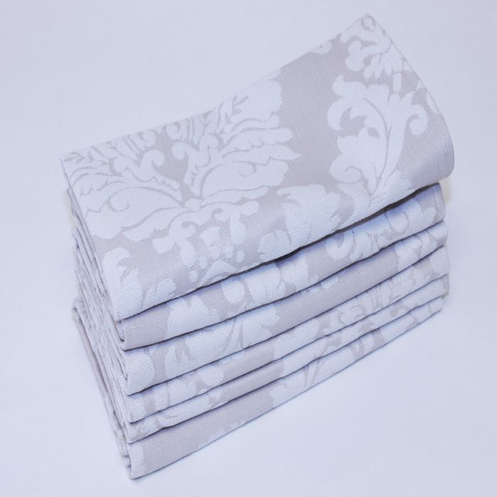 Napkins French Damask 45x45cm Set of 6