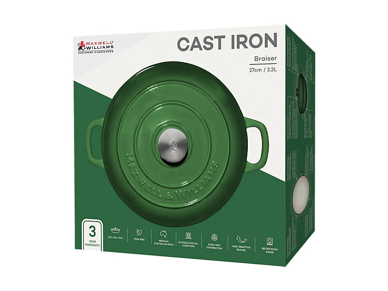 Maxwell Williams Braiser Green 27cm