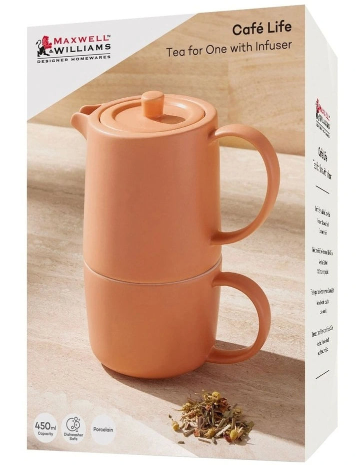 Maxwell Williams CafeLife Tea4 One&Inf450mlApricot