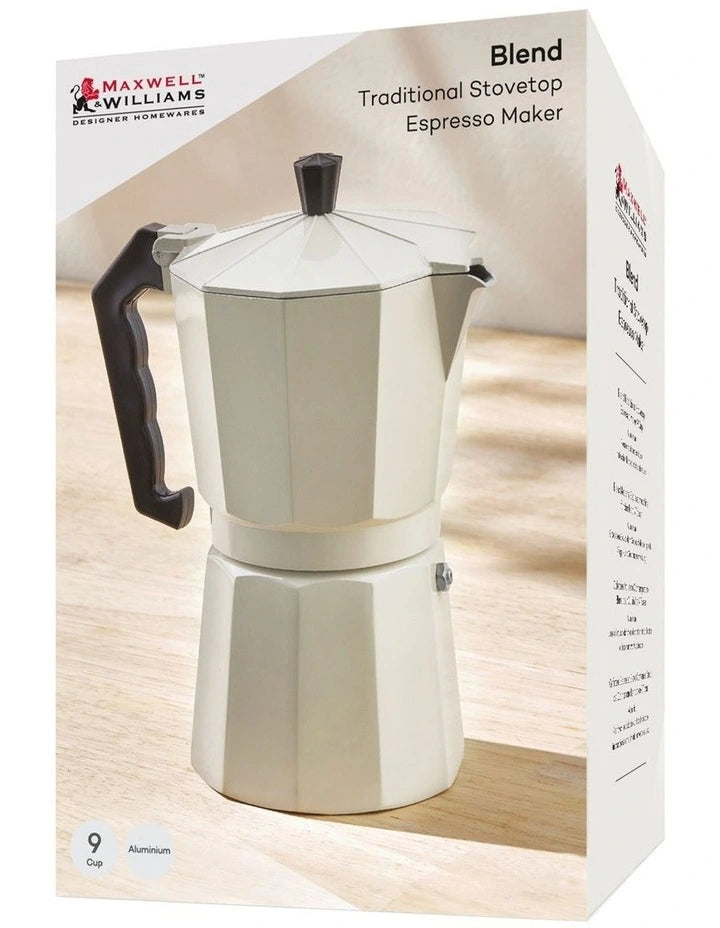 Maxwell Williams Blend Espresso Maker 9Cup Sand