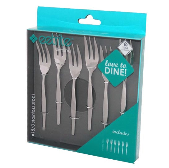 Slimline Cake Forks 6 Piece