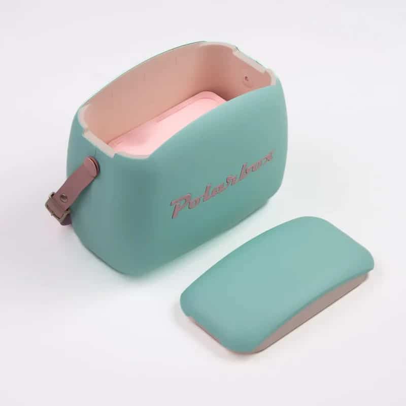 Polarbox Retro Cooler& 2 Lunch Box 6L Cyan Rosa