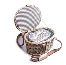 Picnic Basket Ivory No Cutlery