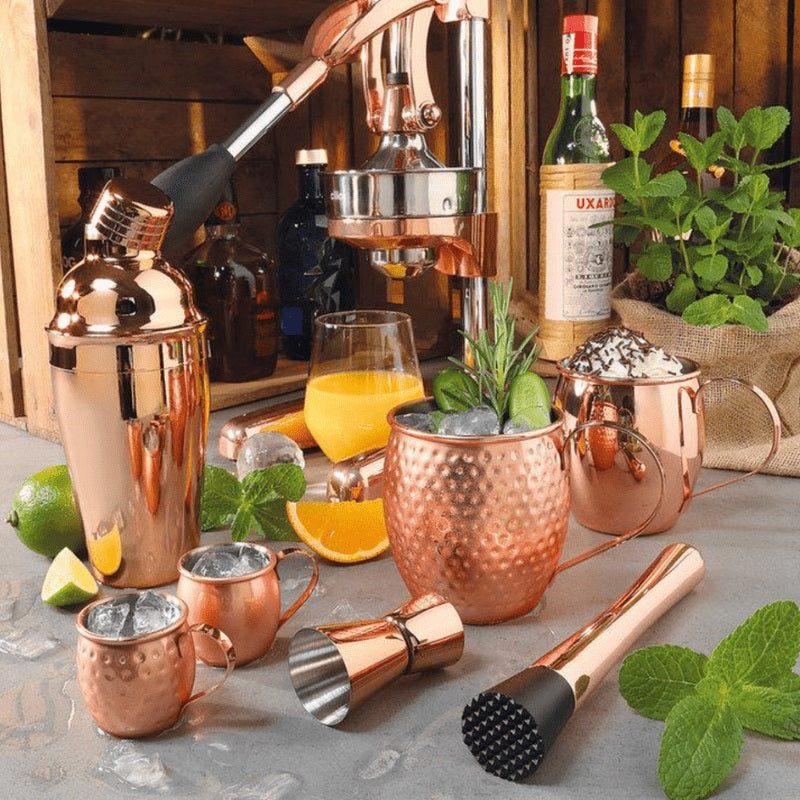 Cilio Copper Polished Hammered Shot Cup