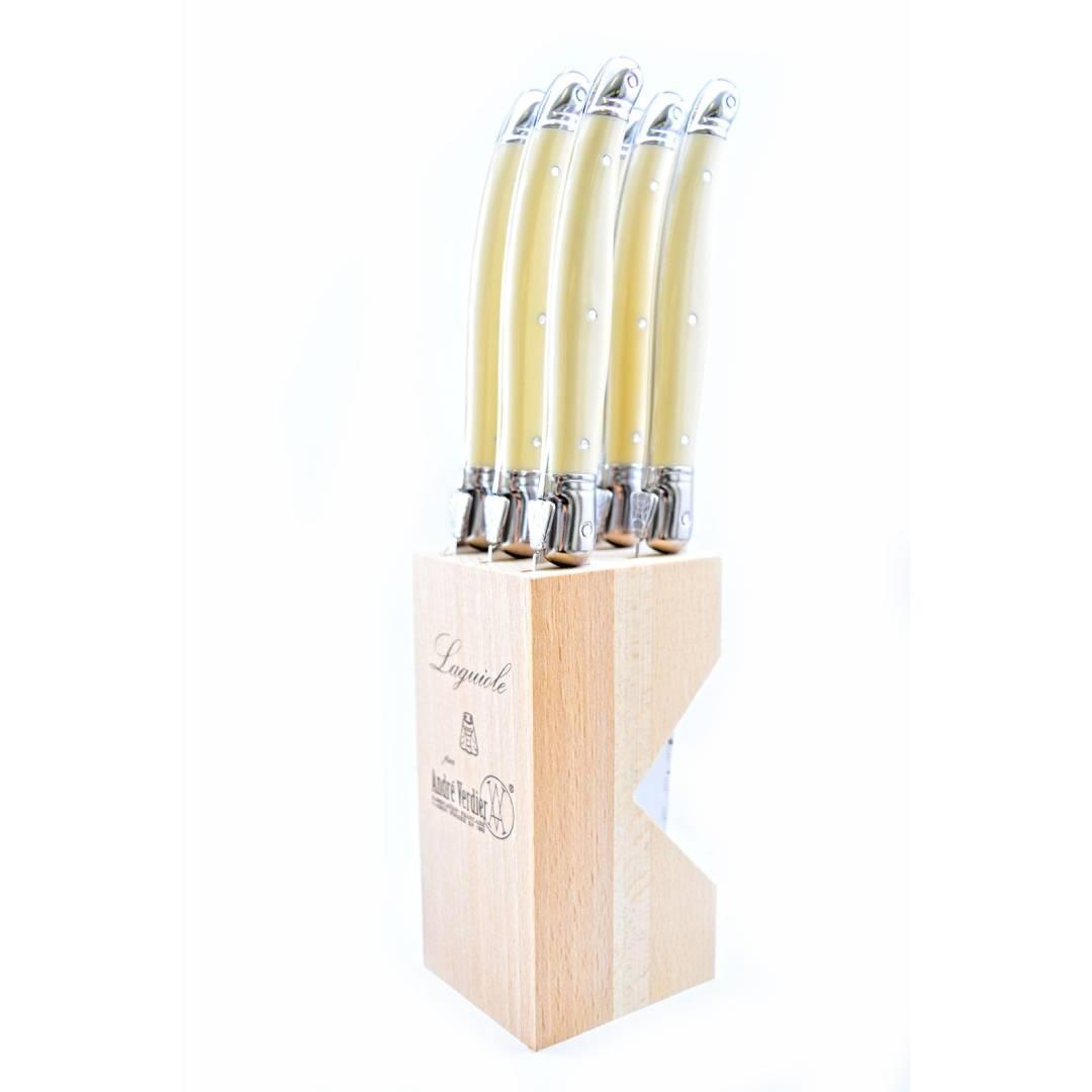 Andre Verdier Steak Knife Set of 6 Ivory