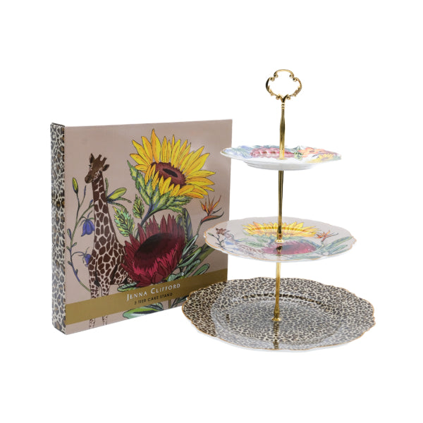 Jenna Clifford Wild Bloom 3 Tier Cake Stand