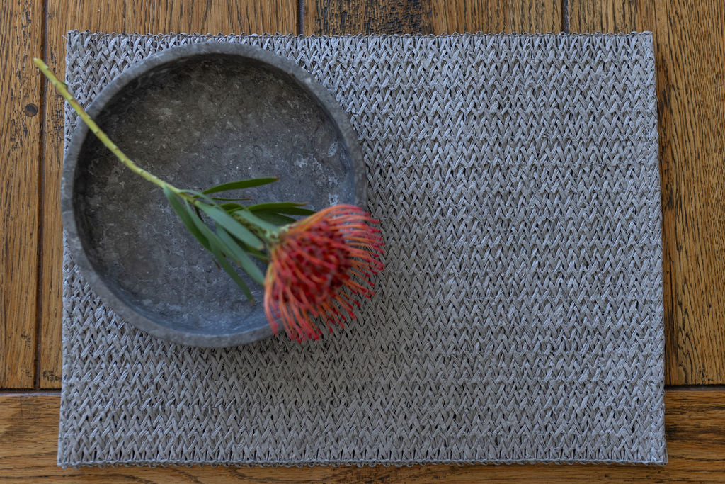 Home Classix Woven Placemats 31x43cm Set of 2 Grey