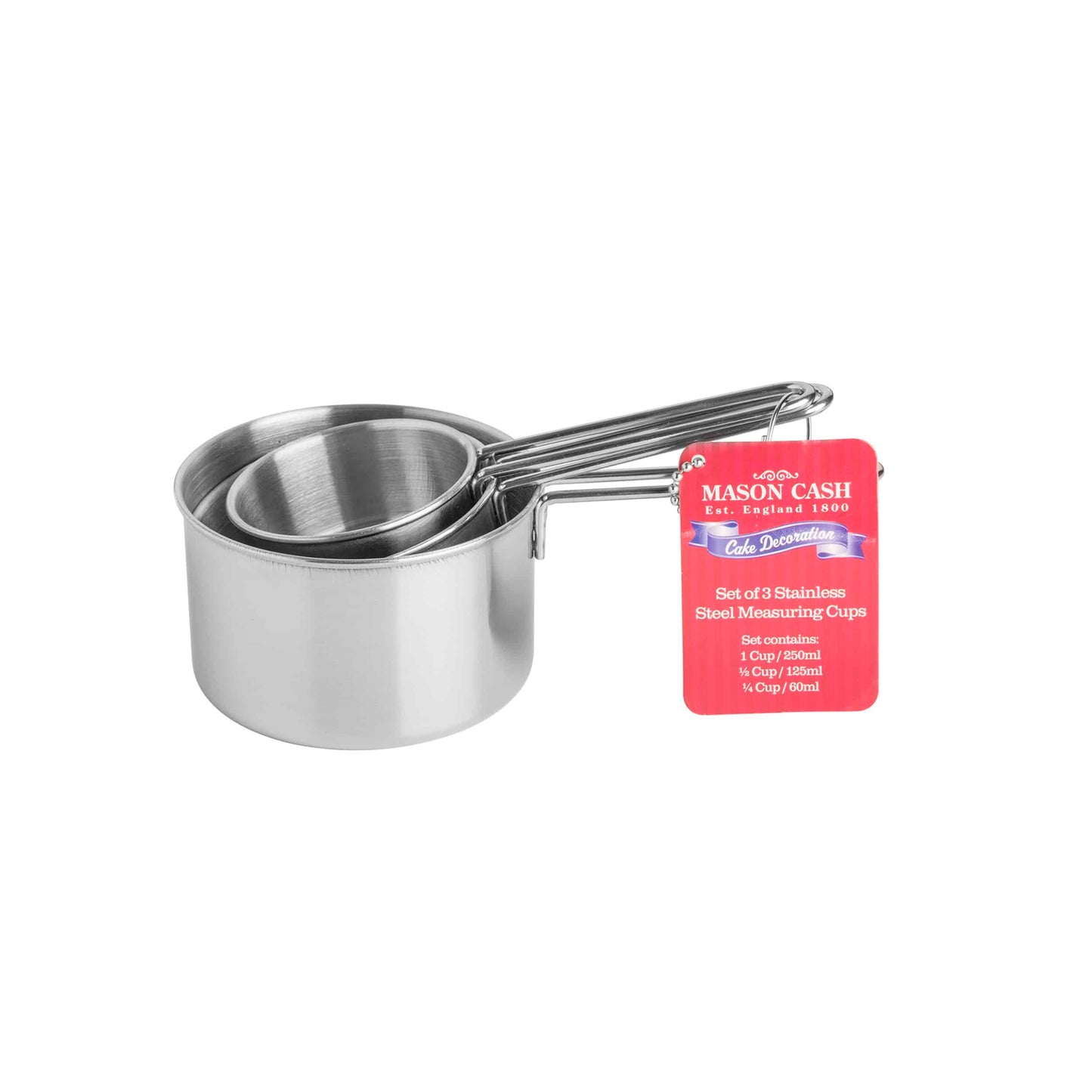 Mason Cash Measuring Cups Stainless Steel Set of 3