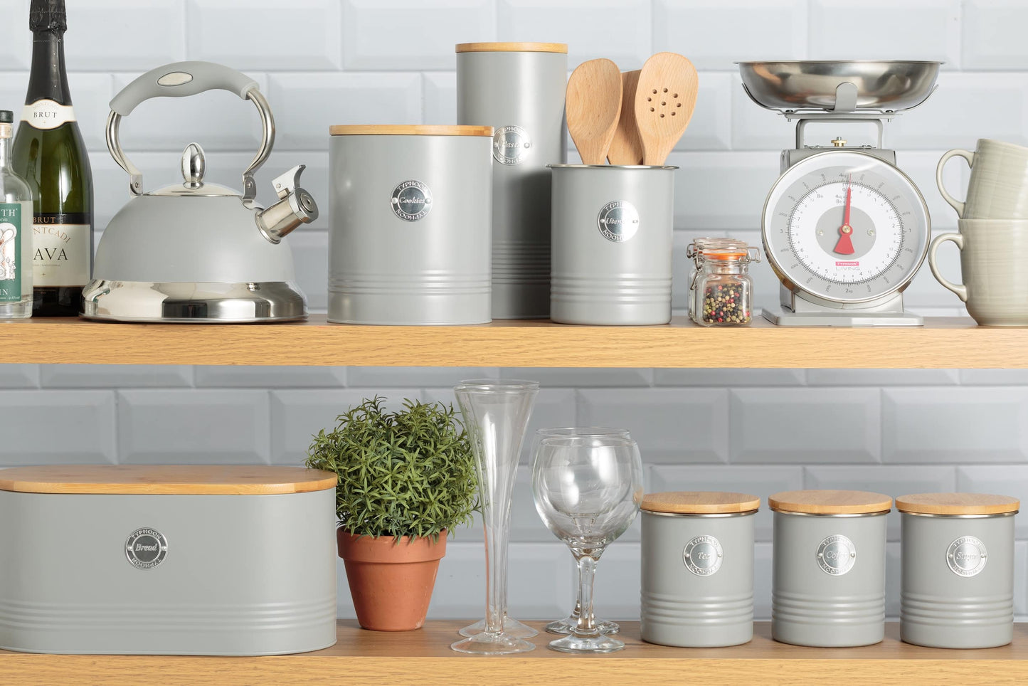 Typhoon Living Grey Cookie Jar