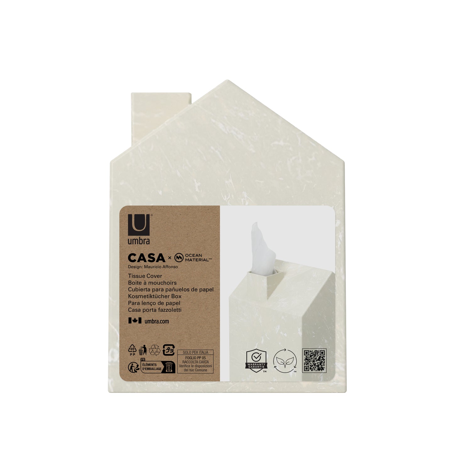Umbra Casa Tissue Box Ocean Sand