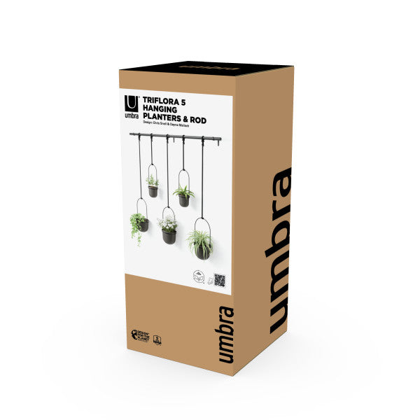 Umbra Triflora Black Set of 5