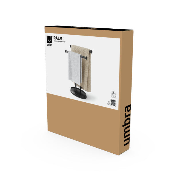 Umbra Palm Hand Towel Tree Black