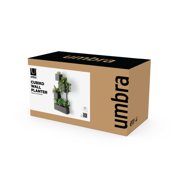 Umbra Cubiko Wall Planter Black