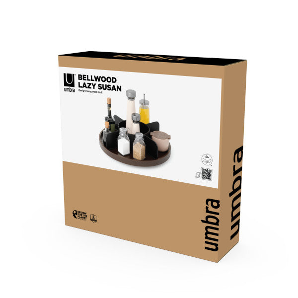 Umbra Bellwood Lazy Susan Black & Walnut