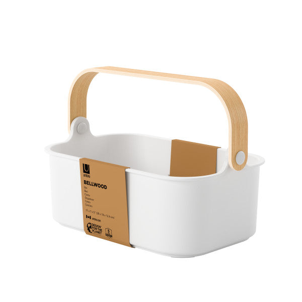 Umbra Bellwood Bin 11x7 White & Natural