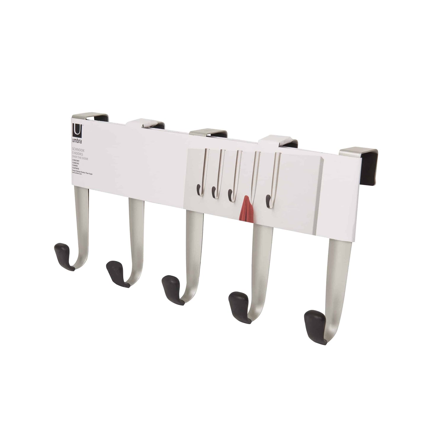 Umbra Schnook 5 Hook Over The Door Nickel