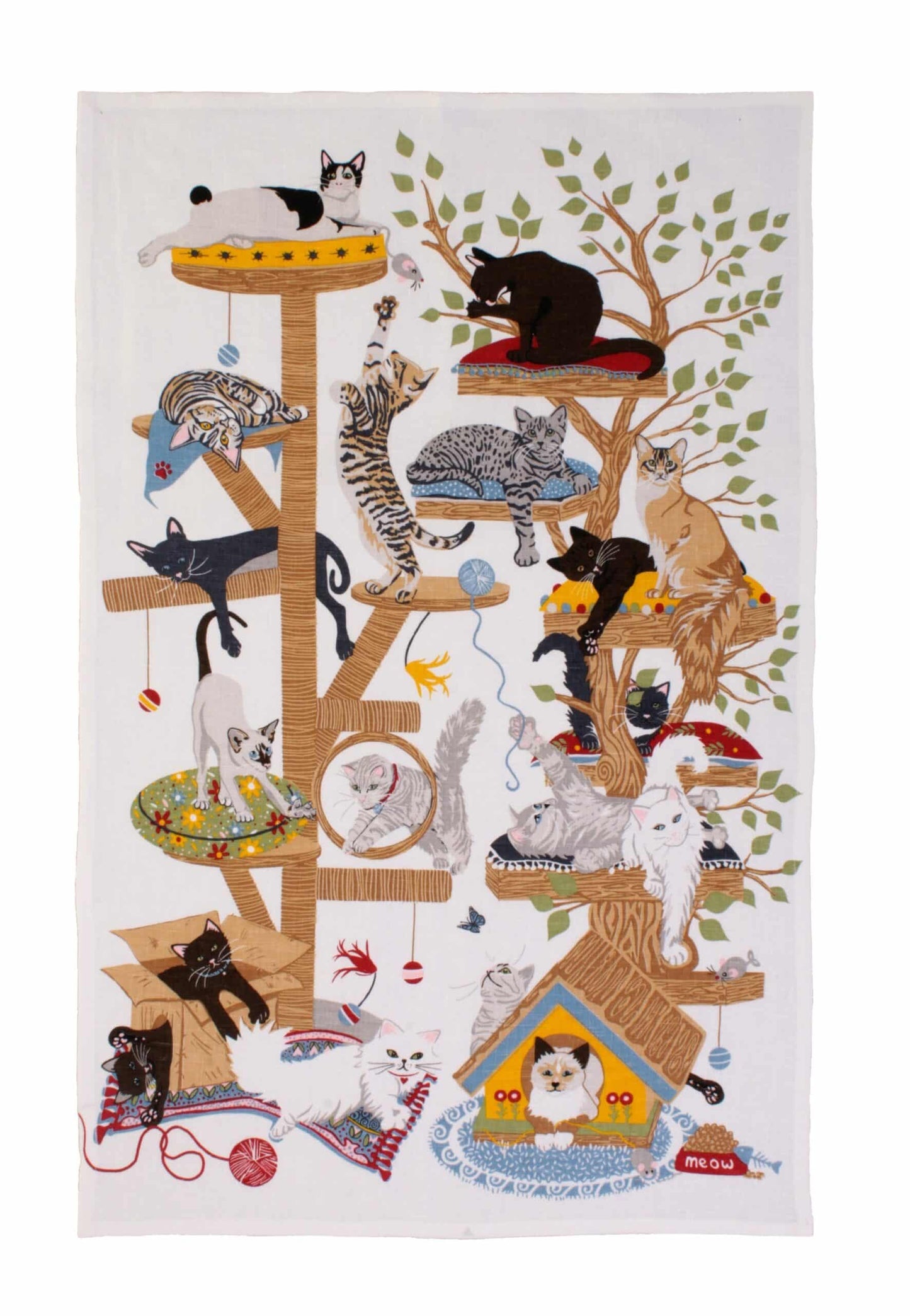Ulster Weavers Tea Towel Moggie Mahem Cotton