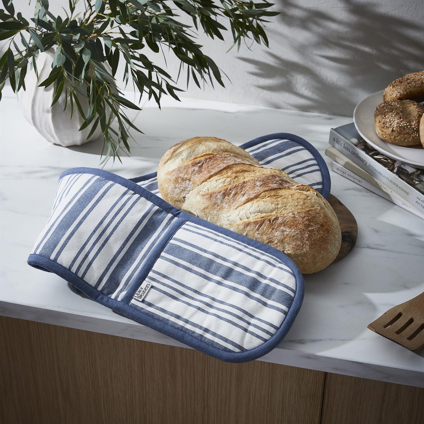 Ulster Weavers Double Oven Glove Denim Stripe