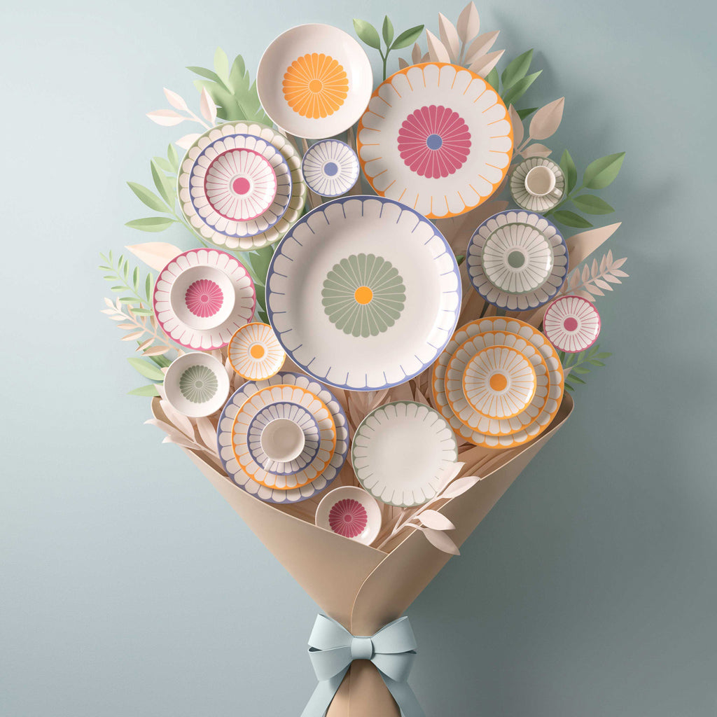 Fleur Couleur Serving Platter