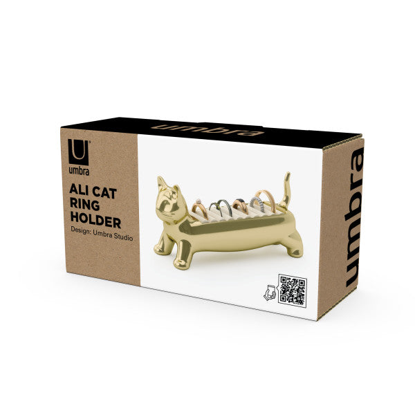 Umbra Ali Cat Ring Holder Brass