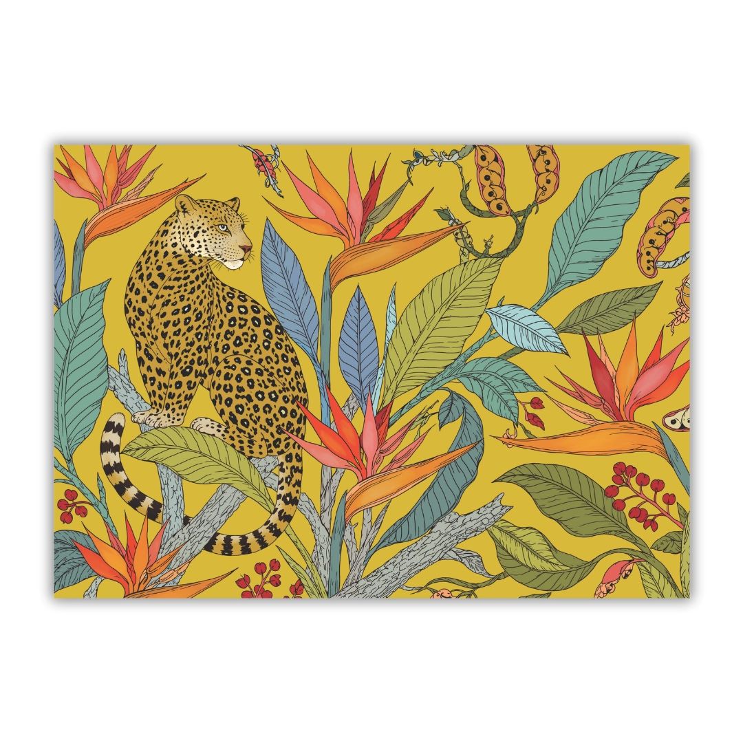Placemat The Leopard Garden Yellow