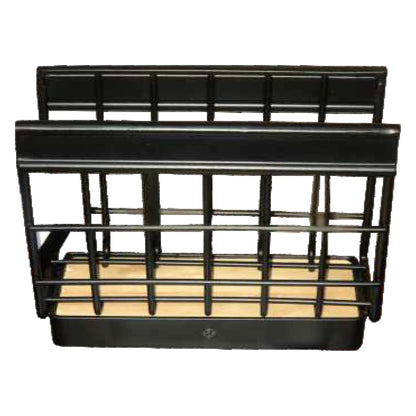 Napkin Holder Black Wire & Wood