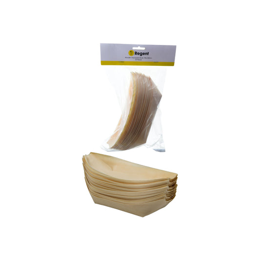 Regent Wooden Disposable Boats 190x100mm 20Pc