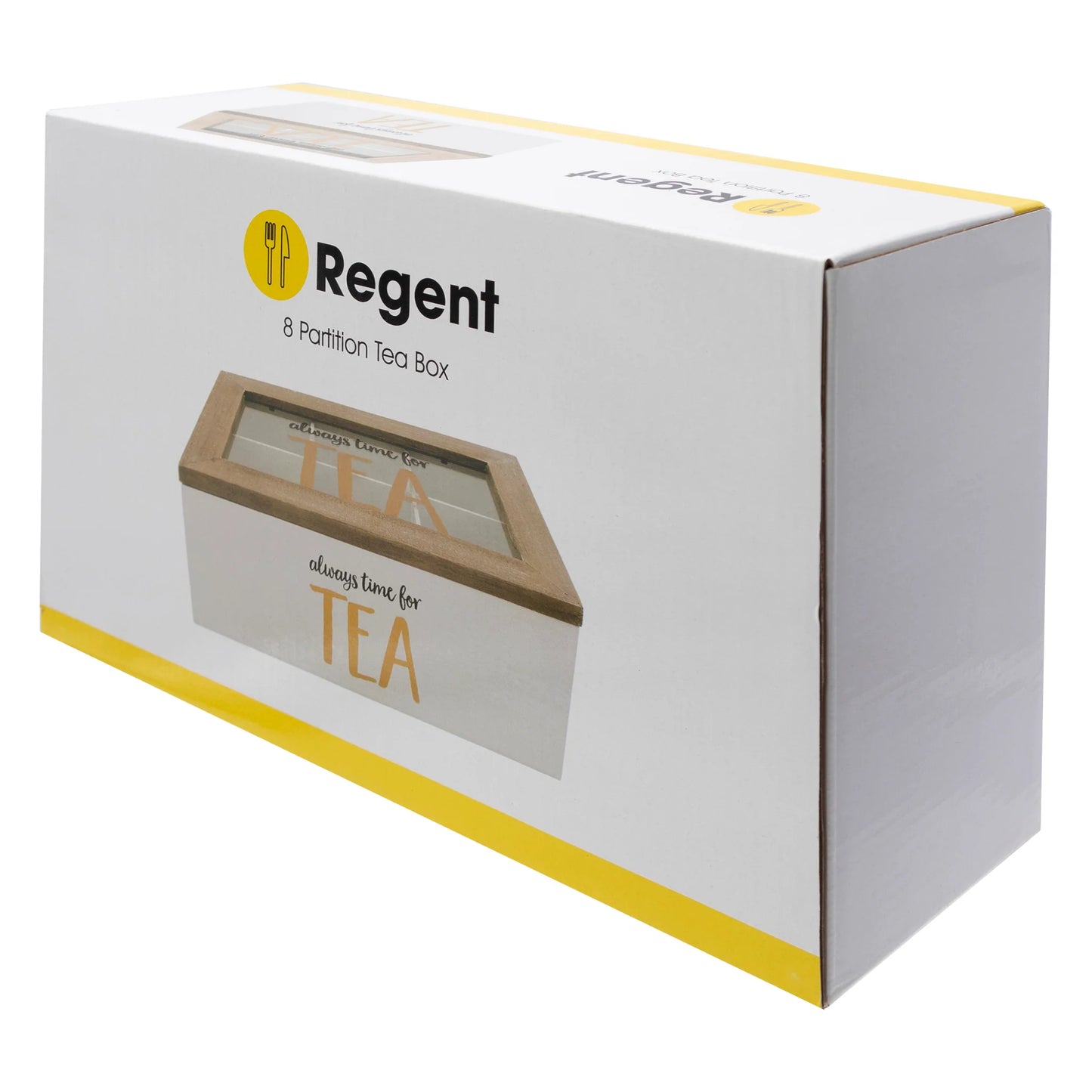 Printed Wooden Tea Box 8 Sections