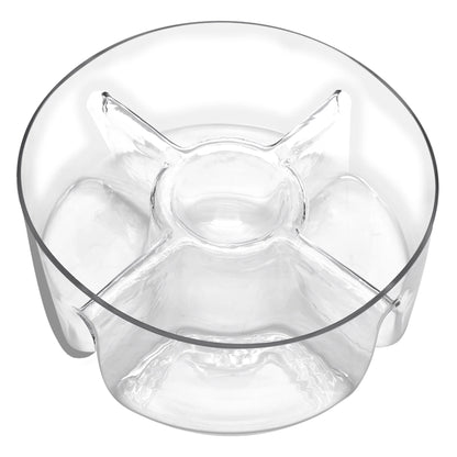 Genoa Glass Serving Bowl with 5 Section