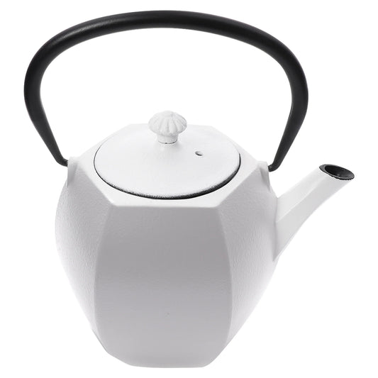 Regent Cast Iron Japanese Teapot White 800ml