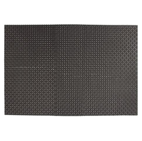 Placemat Woven Black PVC 300X450mm