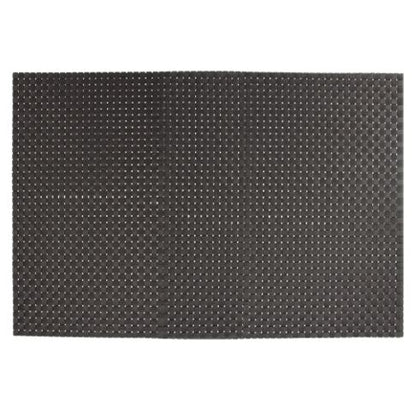 Placemat Woven Black PVC 300X450mm
