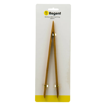 Bamboo Utility Toast Tongs 220x12mm