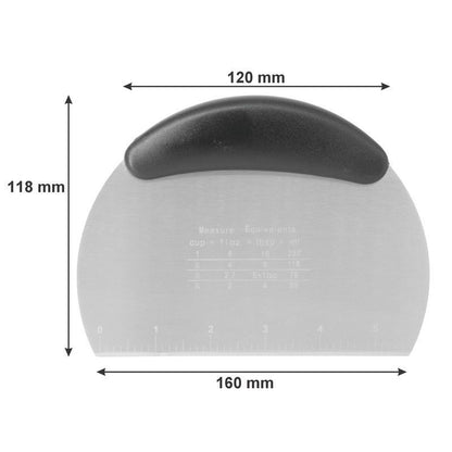 Regent Dough Scraper with Measurments