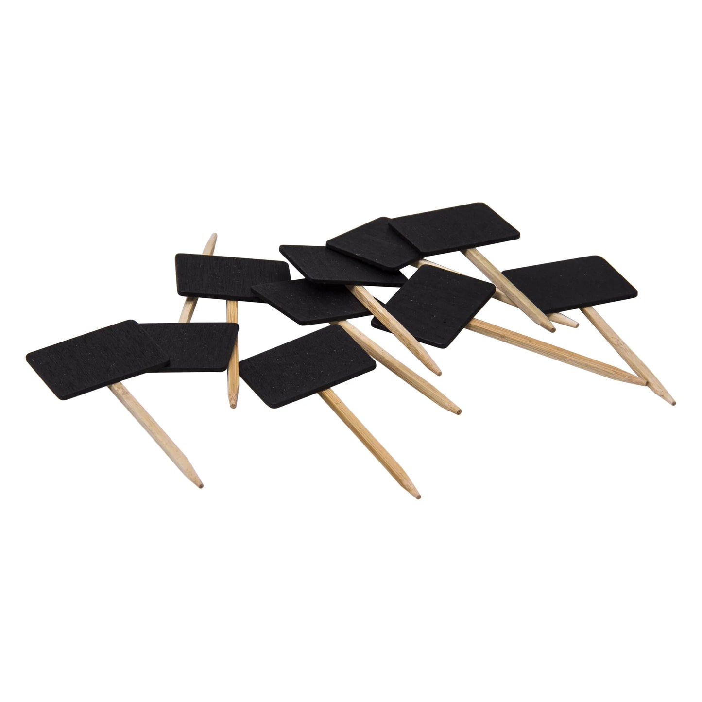 Wooden Disposable Chalkboard Picks 10pcs