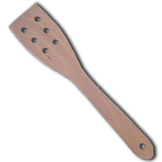 EHK Spatula Wood with Holes 30cm