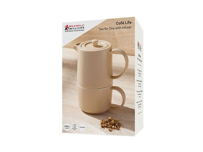 Maxwell Williams CafeLife Tea4One &Inf 450ml Sand