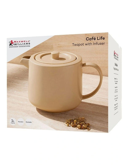 Maxwell Williams CafeLife Teapot &Inf 1L Sand