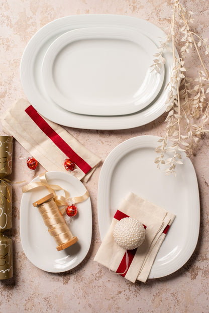 Noritake Arctic White Oval Platter Large 40.6cm