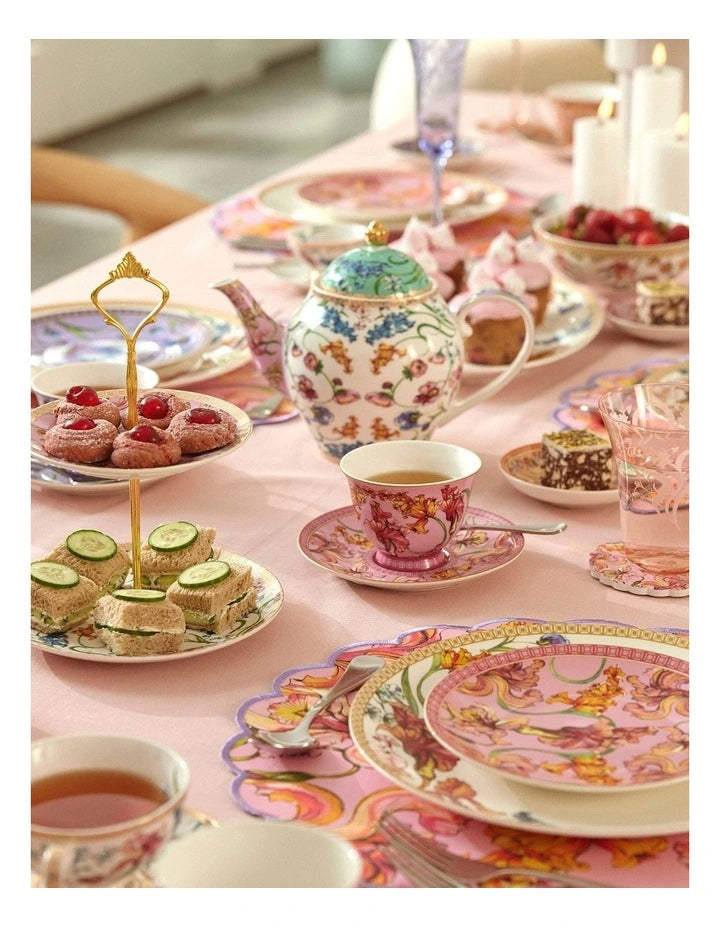 Maxwell Williams Mystique Tall Cup & Saucer Set 4