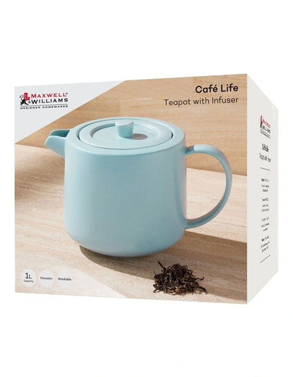 Maxwell Williams CafeLife Teapot &Inf 1L Cloud
