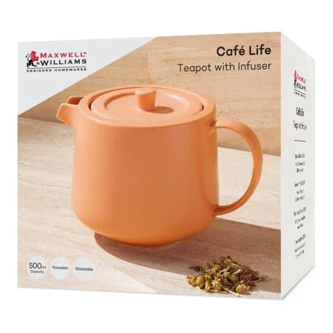 Maxwell Williams CafeLife Teapot &Inf500ml Apricot